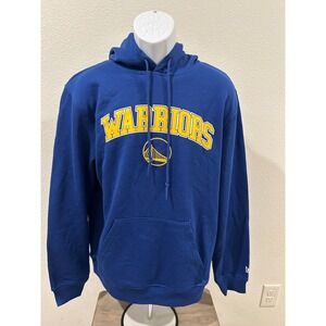 New Era Golden State Warriors NBA Blue Fleece Pullover Hoodie Mens Large New